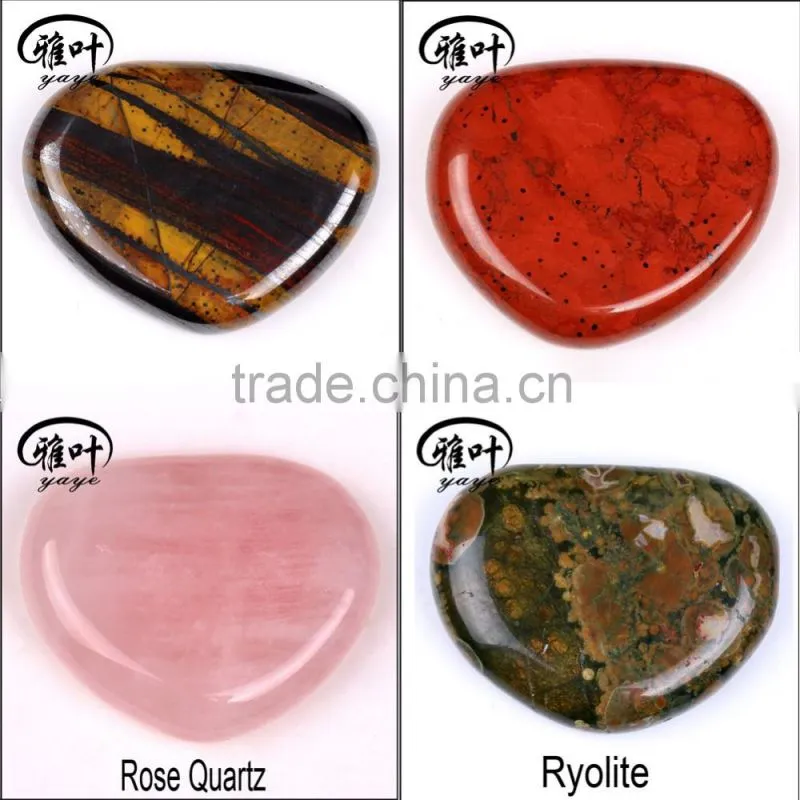 Wholesale semi-precious Amethyst stone engraved flower of life Round Palm Stone