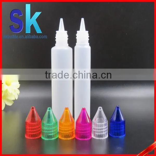 beautiful unicorn bottle 15ml 30ml pe plastic bottle with colorful screw cap for e liquid wholesale