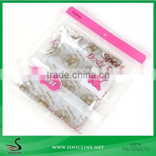 Sinicline PE colorful bag with zip lock for underwear