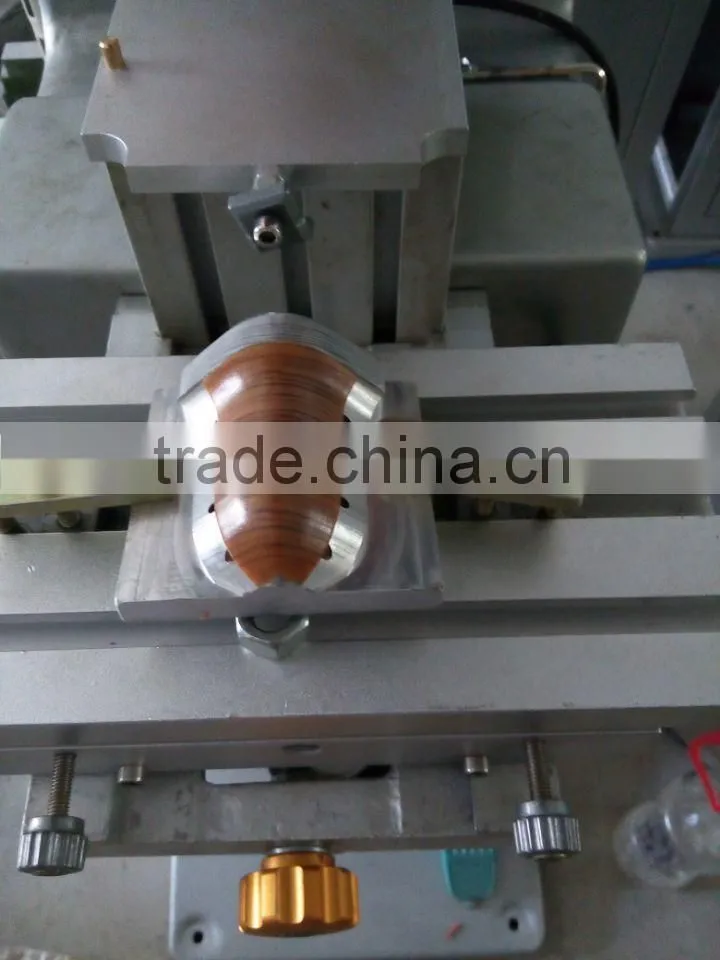Four colors pneumatic pad printing machine with conveyor for plastics