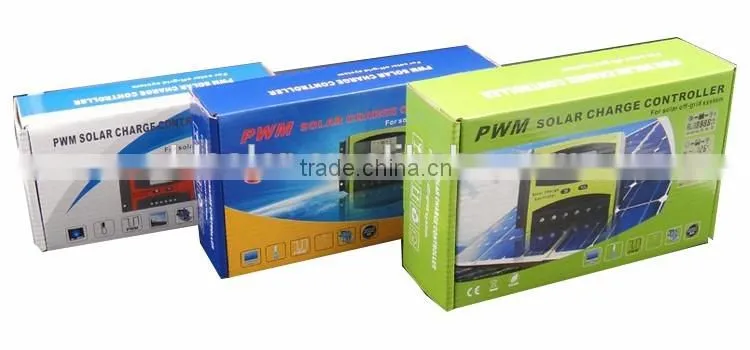 PWM 10A 12/24V auto PV solar charge controller with LCD screen