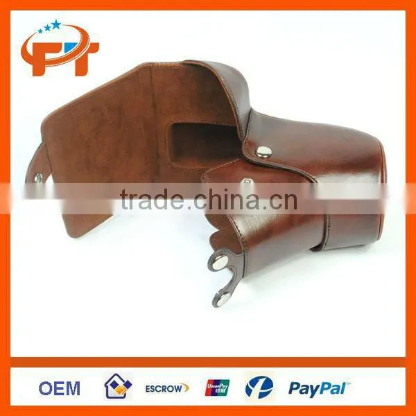 Leather Dslr camera bag for Nikon D3200 D3100 with 18-55mm Lens
