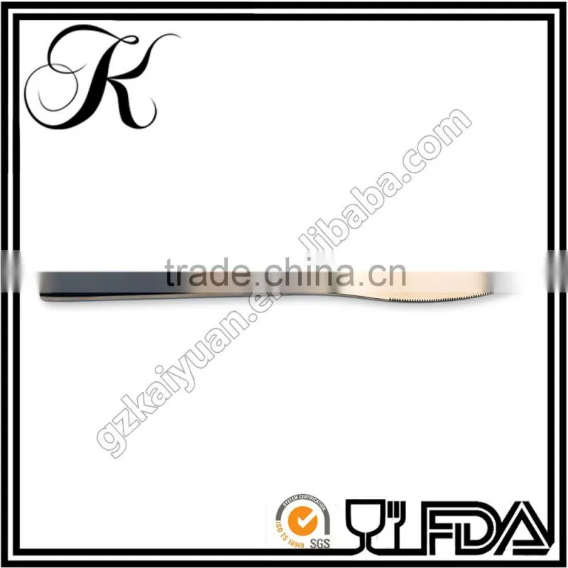 Cutlery gold plated,rose gold tableware,gold flatware