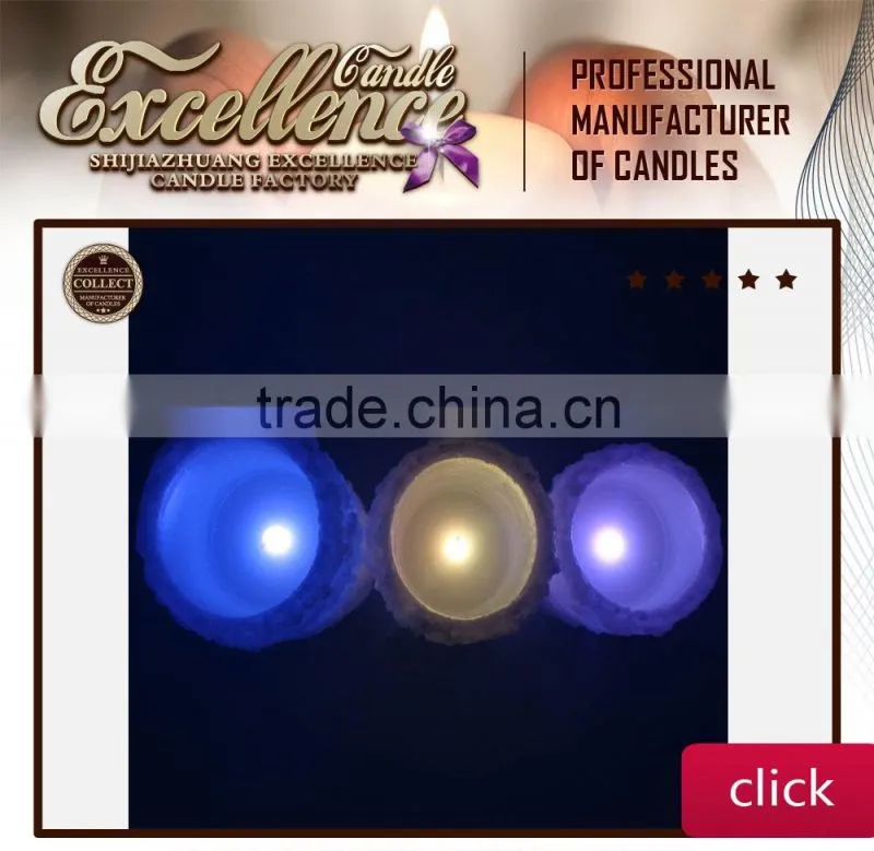 icecream flameless battery operated candles with remote