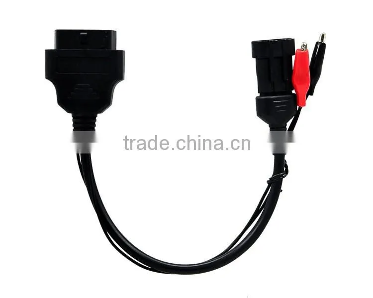 Hot selling OBD OBD2 Fiat 3 Pin Alfa Lancia to 16 Pin Diagnostic Cable Car Connector Fiat 3Pin