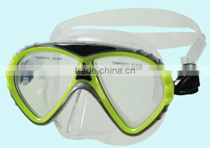 Full Face China Tempered Glass Diving Goggles Mask