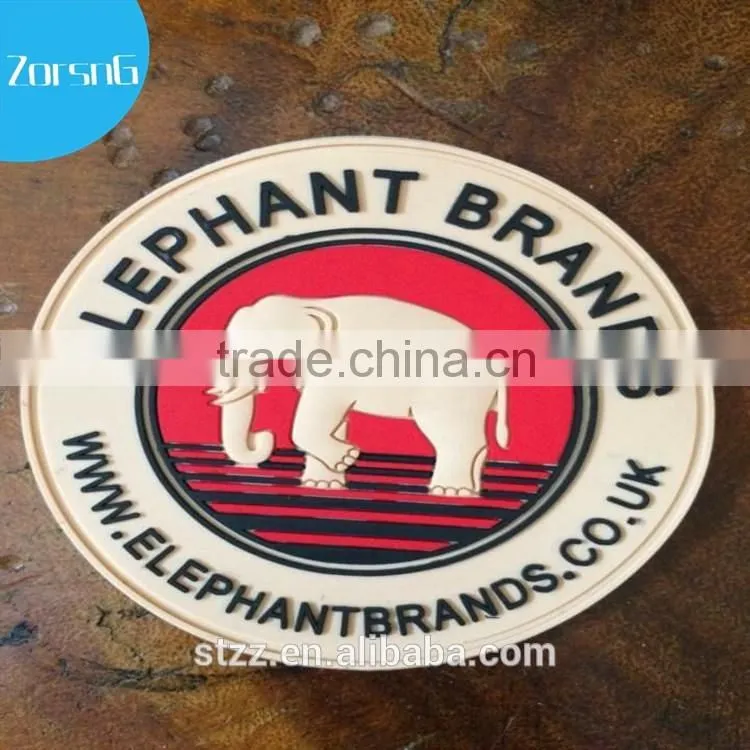 3d rubber heat transfer label, rubber patch, garment pvc badge,