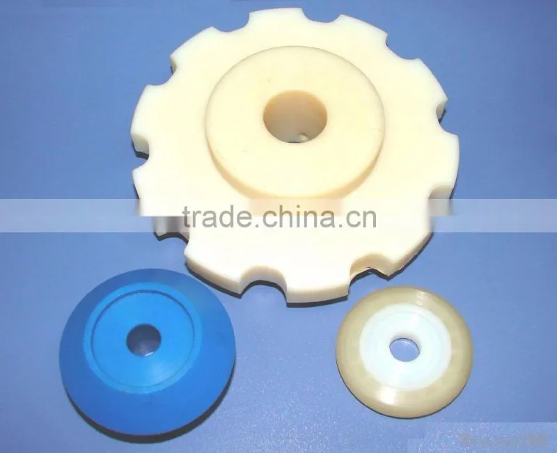 HDPE UPE PP POM PTFE Plastic Pulley Wheel