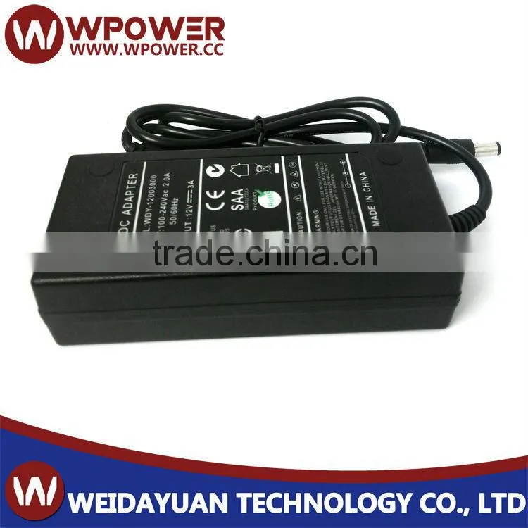 UK AC adapter 12V 3A with CE certification