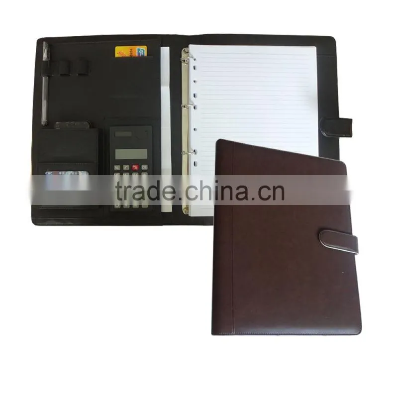Soft Leather Professional Portfolio With Ring Binder