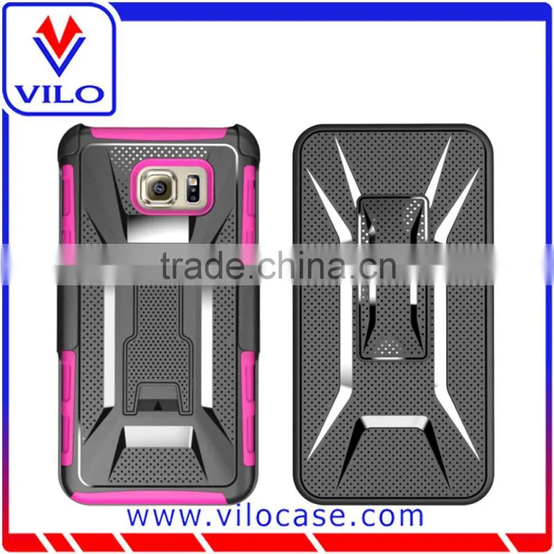 2015 Hot Selling Design T Shape Kickstand Case for HTC Desire 626 A22 with Belt-clip Holster Combo Case