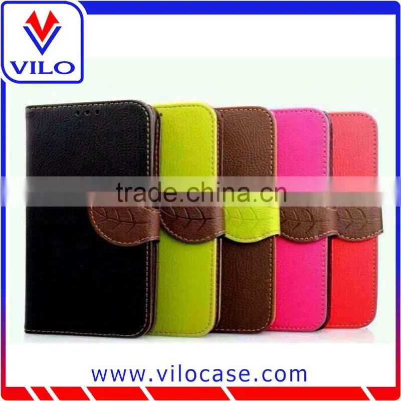 New arriving folio leather case with card slots for Samsung Galaxy S6