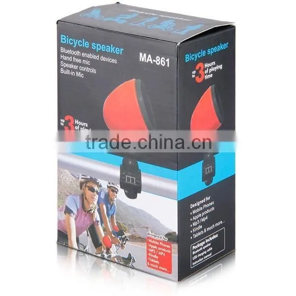 2016 Latest Design Factory Price High Quality Portable Bluetooth Sport Bicycle Speaker