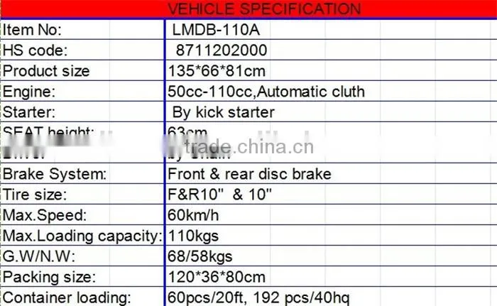 moto for adults/kids 50cc by kick starter cheap for sale