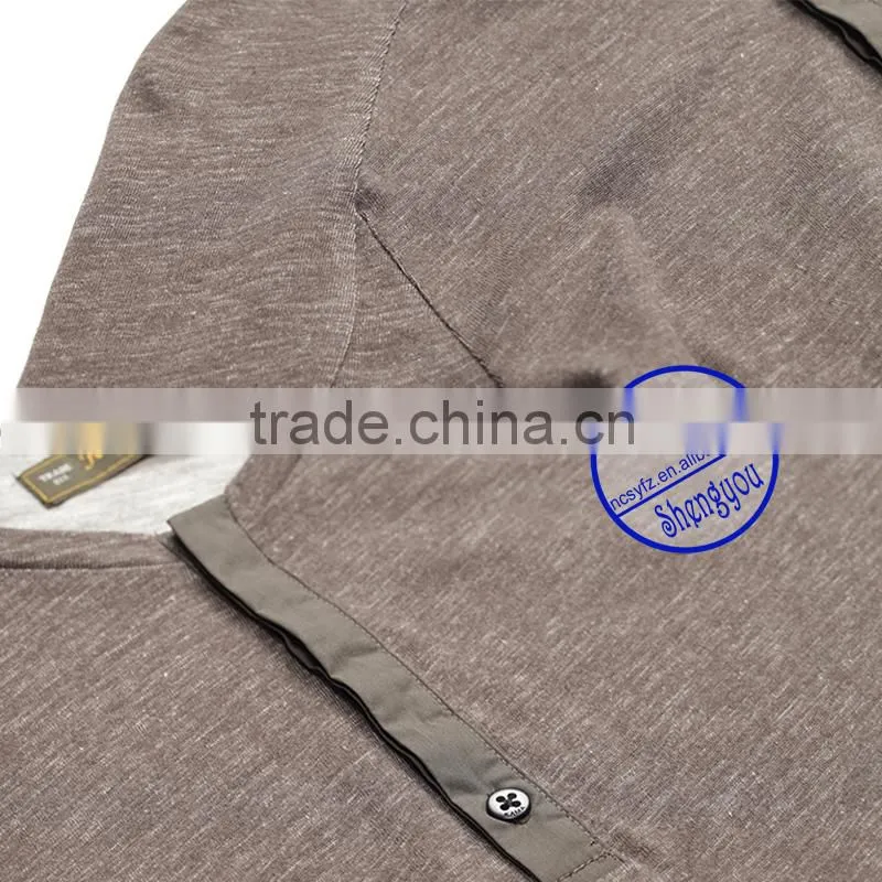 custom raglan long sleeve mens t-shirt wholesale