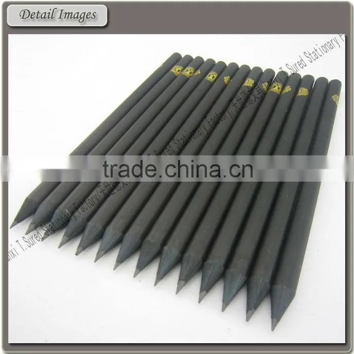 Round Painting Black Wood HB Pencil In Bulk