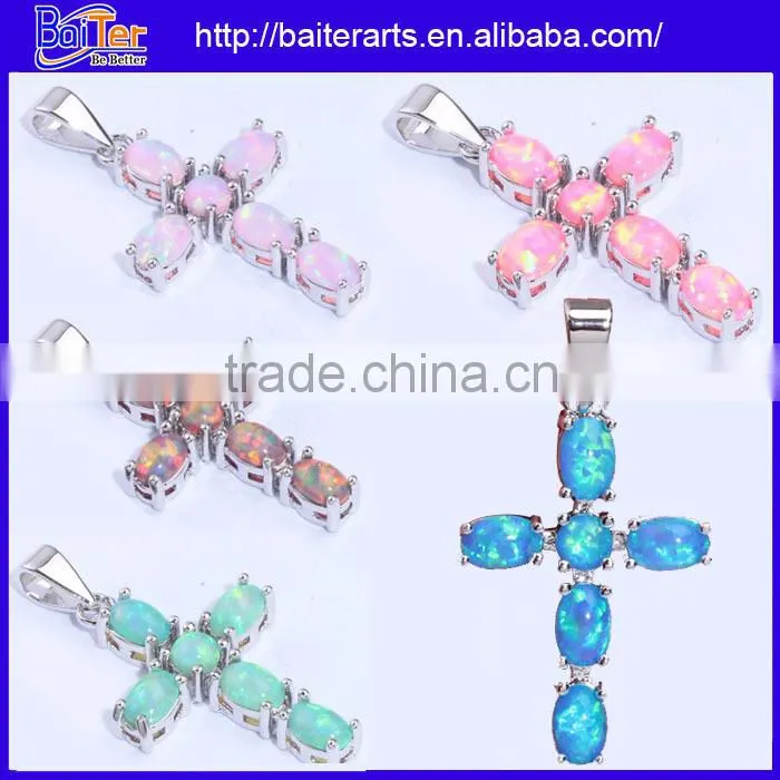 Man Made Synthetic Birthstone Opal Earring Stud Jewelry S925 Fire Opal Body Jewelry/925 Sterling Silver Round Opal Stud Earring