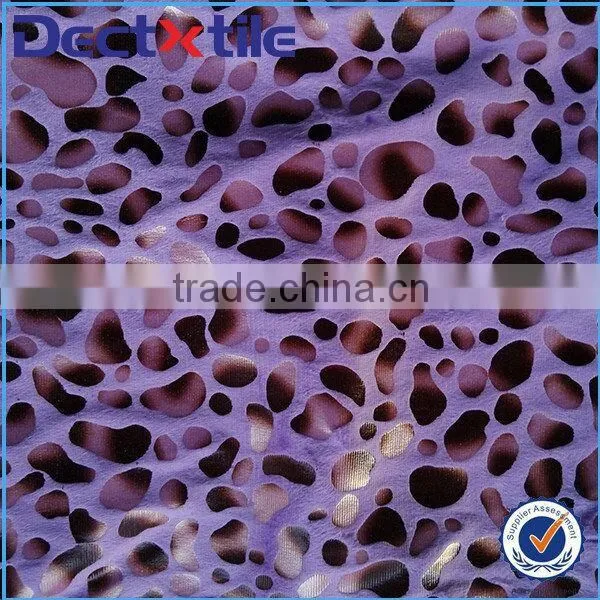 Velvet fabric glasses cloth leopard print fabric bulk buy from China