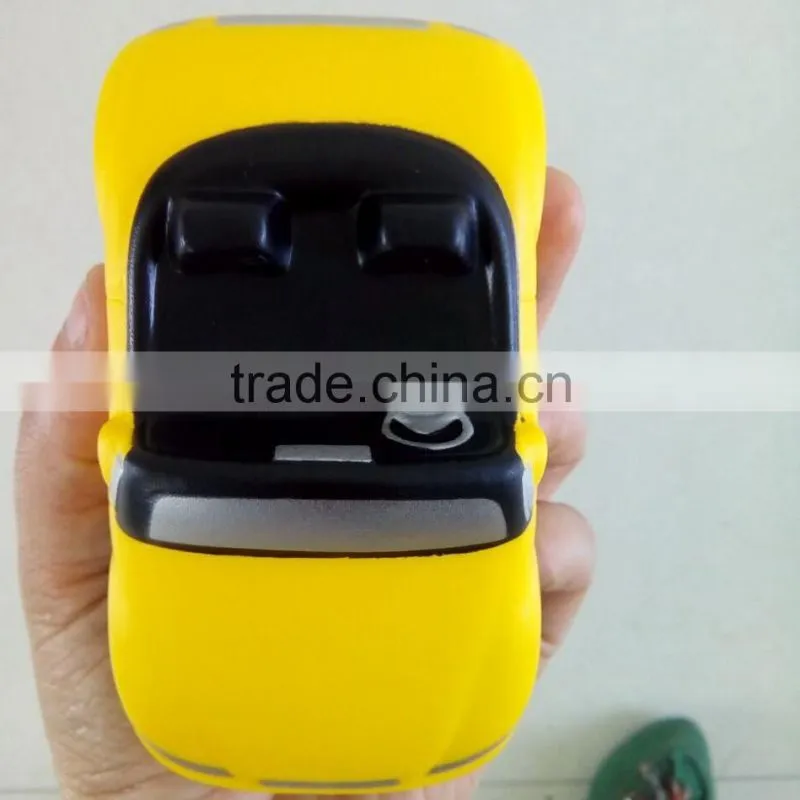 yellow roadster foam toys promotional stress toys