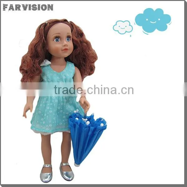 Wholesale Colorful Mini Umbrella For 18 inch Dolls DIY doll umbrellas