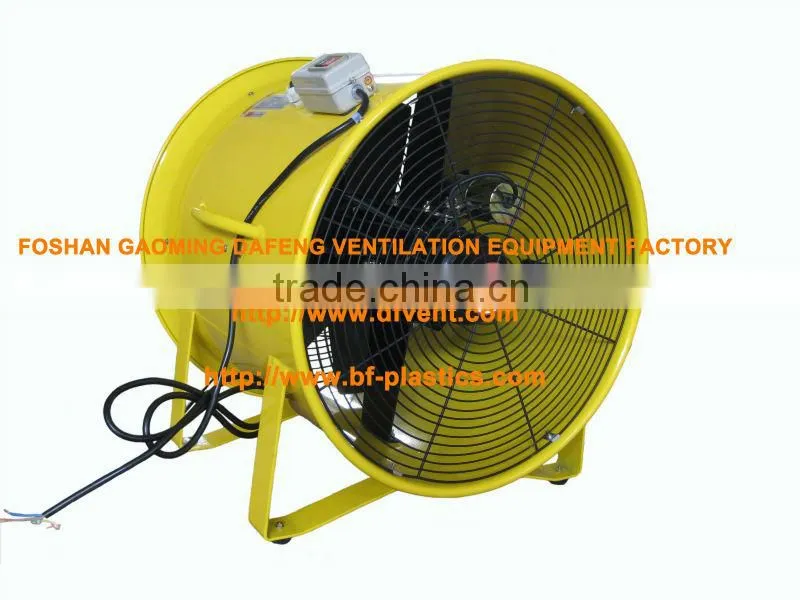 20" orange ducted exhaust fan with side loop