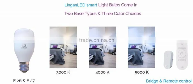 LinganLED smart LED bulb with ZigBee system 2600 lumen led bulb light