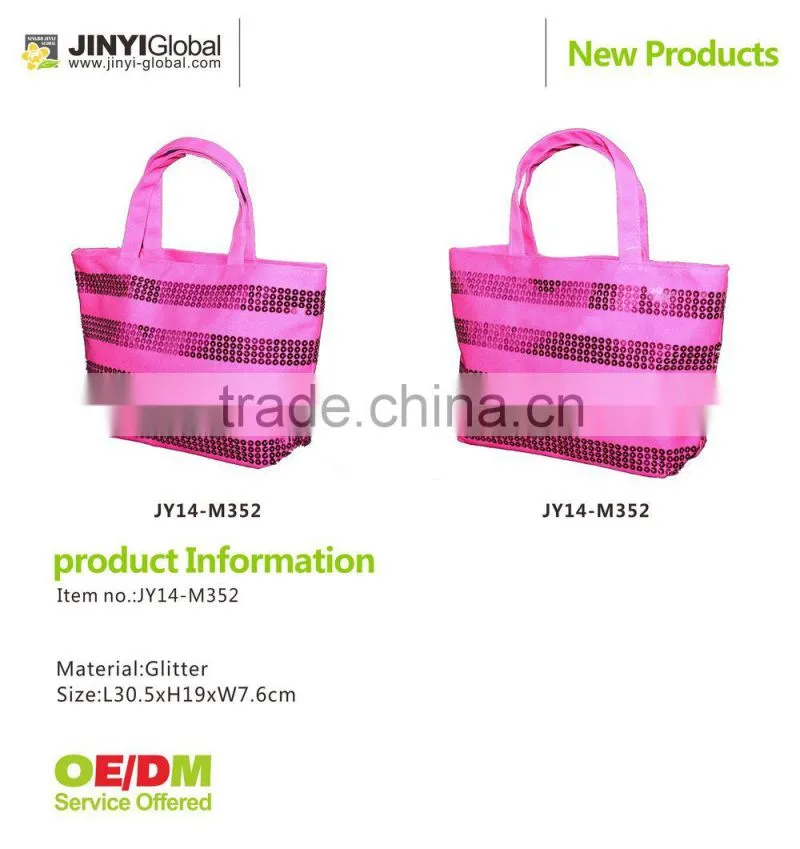 Girl Natural Satchel Sequin bag