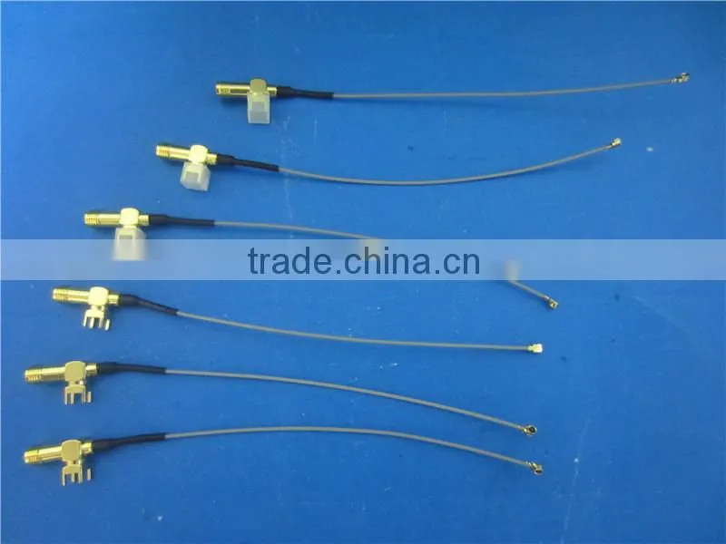 Factory sale SMA-KWE to IPEX RG1.13 coaxial cable for Modified wireless router Antenna