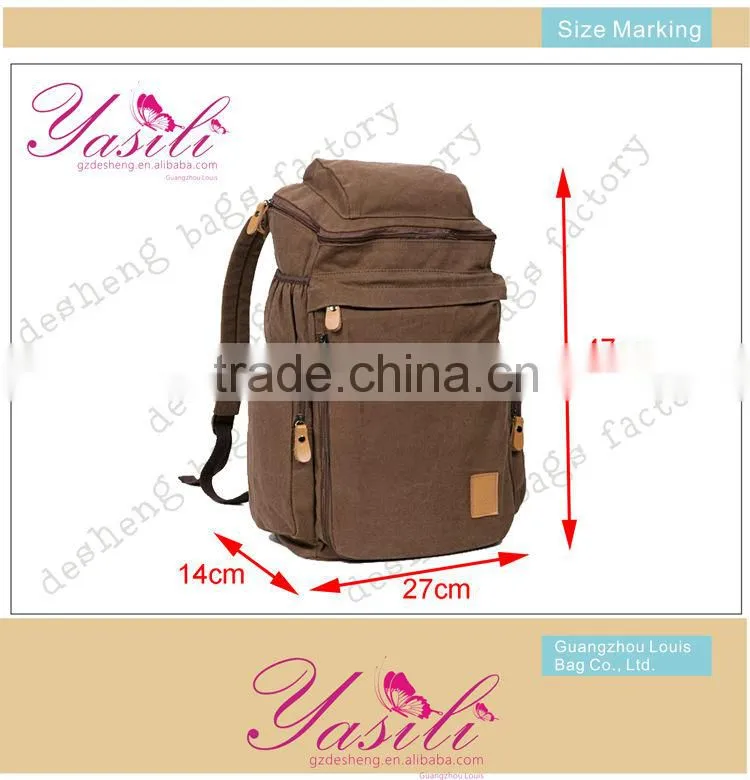 outdoor adventure backpack,functional backpacks cheap and beautiful,Teenagers Leisure Canvas Backpack