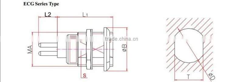 10 Pins Metal Female Half moon connector SZCNT manufactory