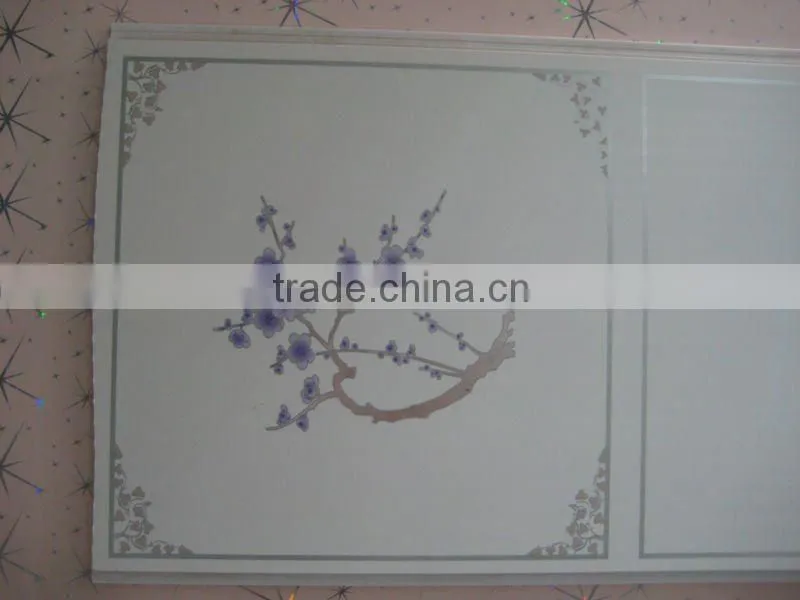 hot sale interior decoration bathroom ceiling tile design pvc wall covering panels for house