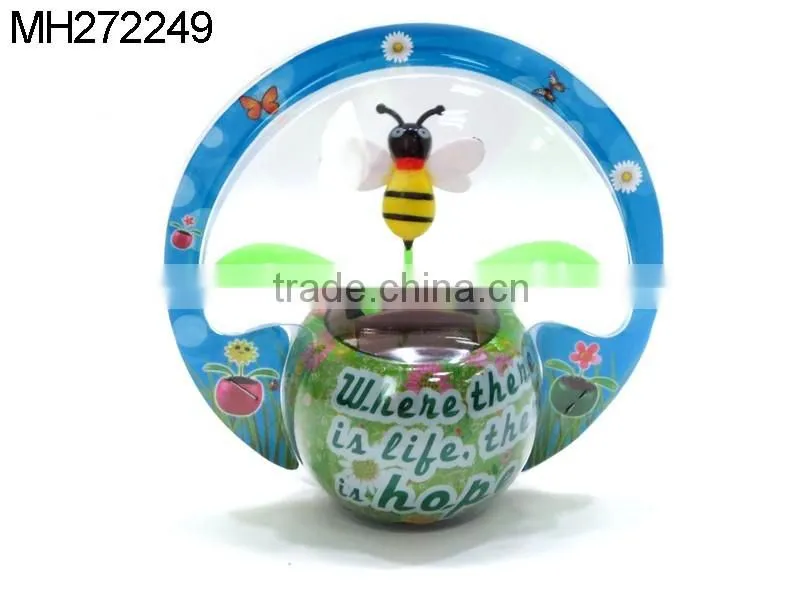 Solar power swing flower car decoration toys