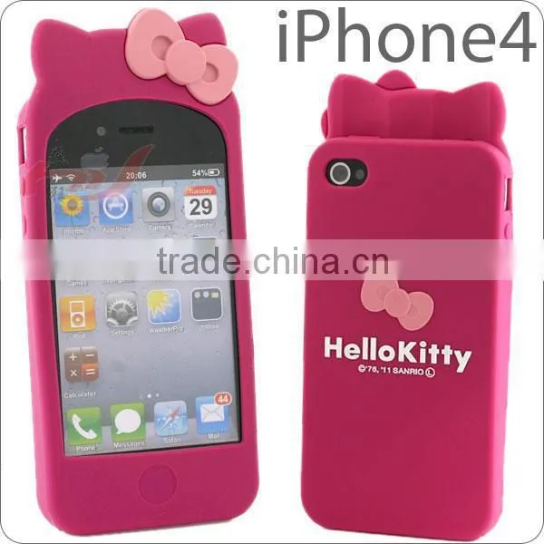 2014 best selling fancy shape silicone case for iphone 4s/5s,3D mobile phone case