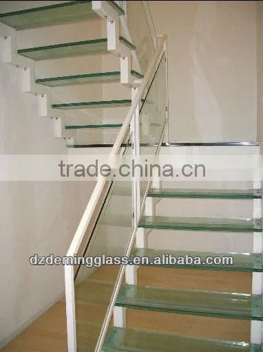 21.52mm EN12150-1 and CCC Accredited Tempered Glass Stairs