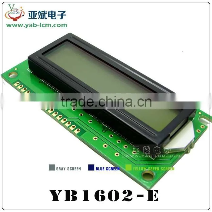 monochrome 16x2 lcd display , cheap 16x2 character lcd display module with backlight,16x2 lcd display Module 84mm*44mm