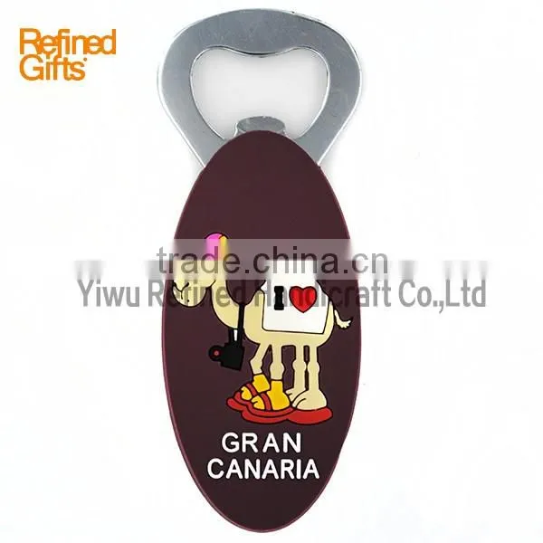 Menufacture Blue camel Bottle Opener Pvc Rubber Beer Tools