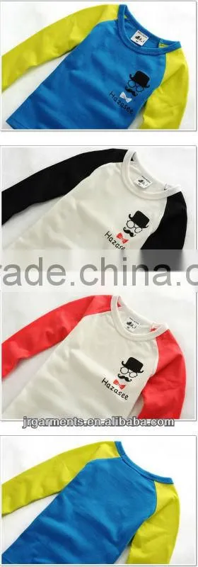 Garment Factory 100%cotton child clothes Long sleeve t shirts Clothing Bulk Wholesale / China supplier