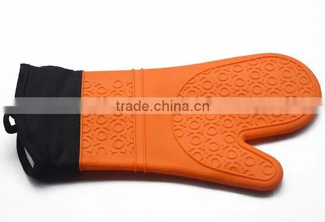 food grade silcone finger protector oven bbq grill mitt glove for Heat Resistant Grilling