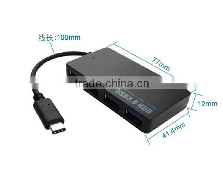USB 3.1 Type C Hub Multiple 4 Ports type-C to USB 3.0 hub adapter For new Macbook