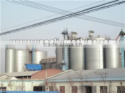 Falt base wood powder storage silo silo