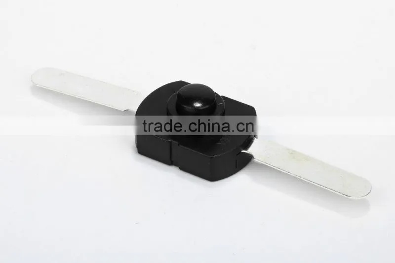Black flashlight electrical push button switch