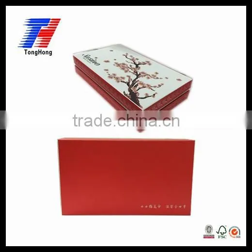 boxed-gifts's elegant rectangle luxury customized paper gift box with satin lining