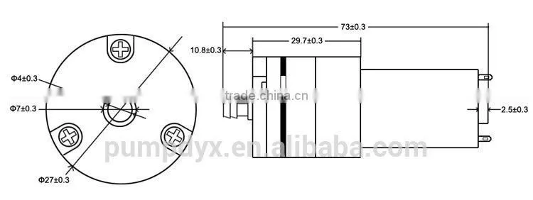 dc electric micro inflate diaphragm air pump