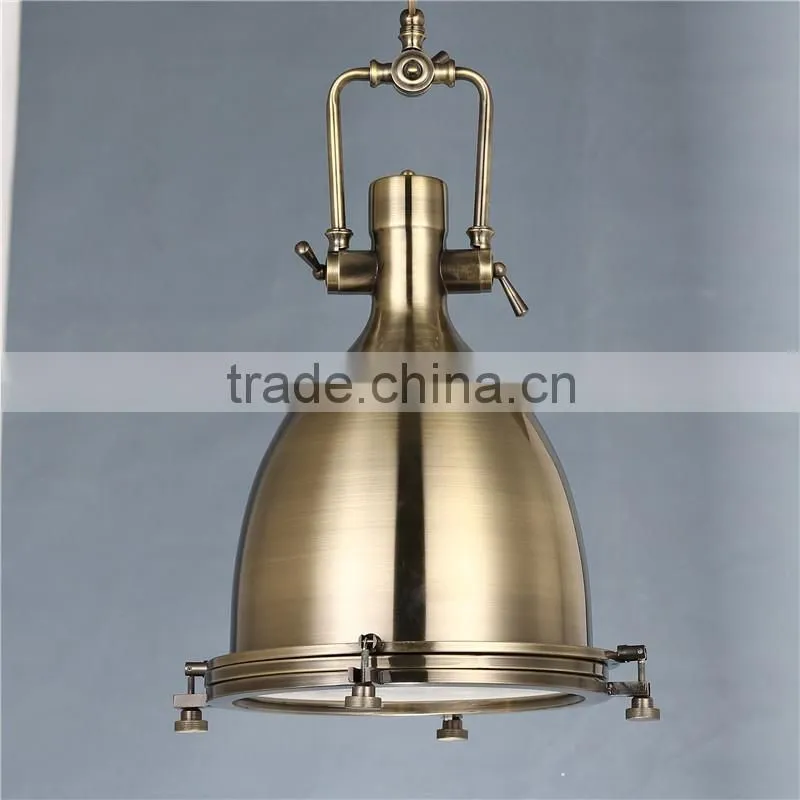 American Rh Style Polished Copper pendant lighting Led Industrial pendant lights