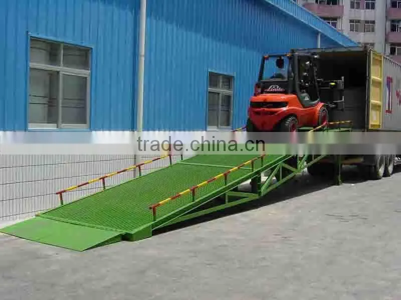 CE approved yard ramps for loading and unloading container mobile dock ramp