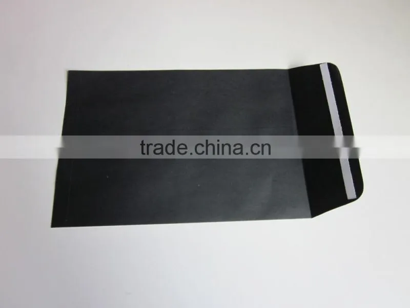 black rigid envelope
