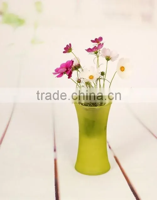 Decorated Glass Vase With Color