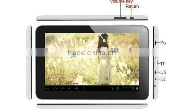 9 Inch Allwinner A13 Android 4.2 512MB/8GB Capacitive Screen tablet pc with WIFI tablet