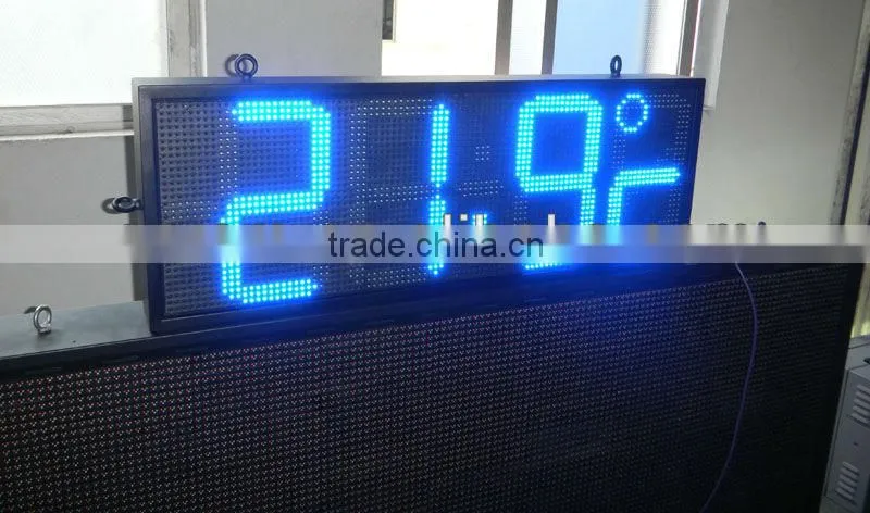 10'' Led Time And Temperature Sign Board