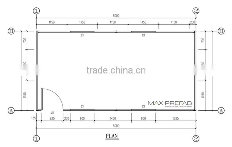 Prefab portable modular container office for sale